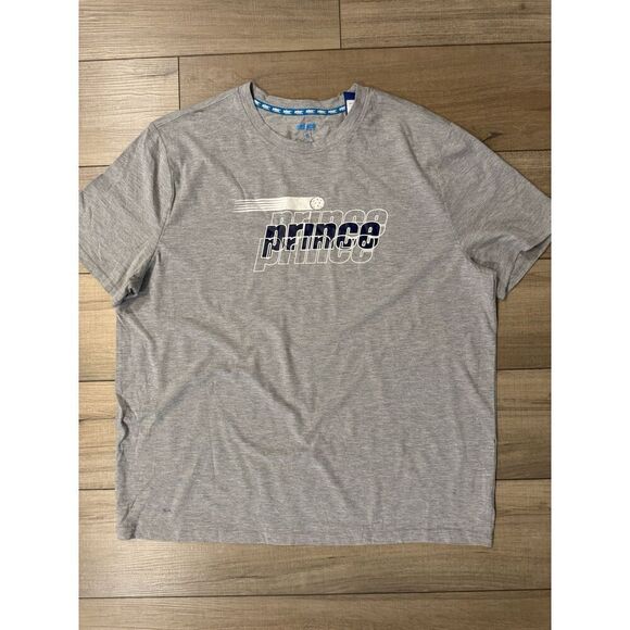 NWT Prince Pickleball Men's Grey Powder Heather T-Shirt Target XL Extra large - Picture 2 of 2